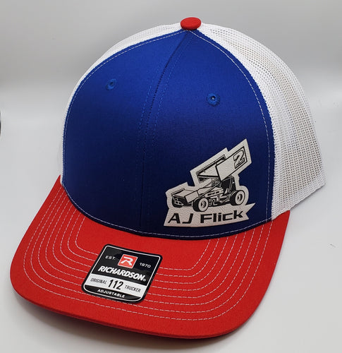 Snapback Hat - AJ Flick Sprint Car Patch   **Options Available**